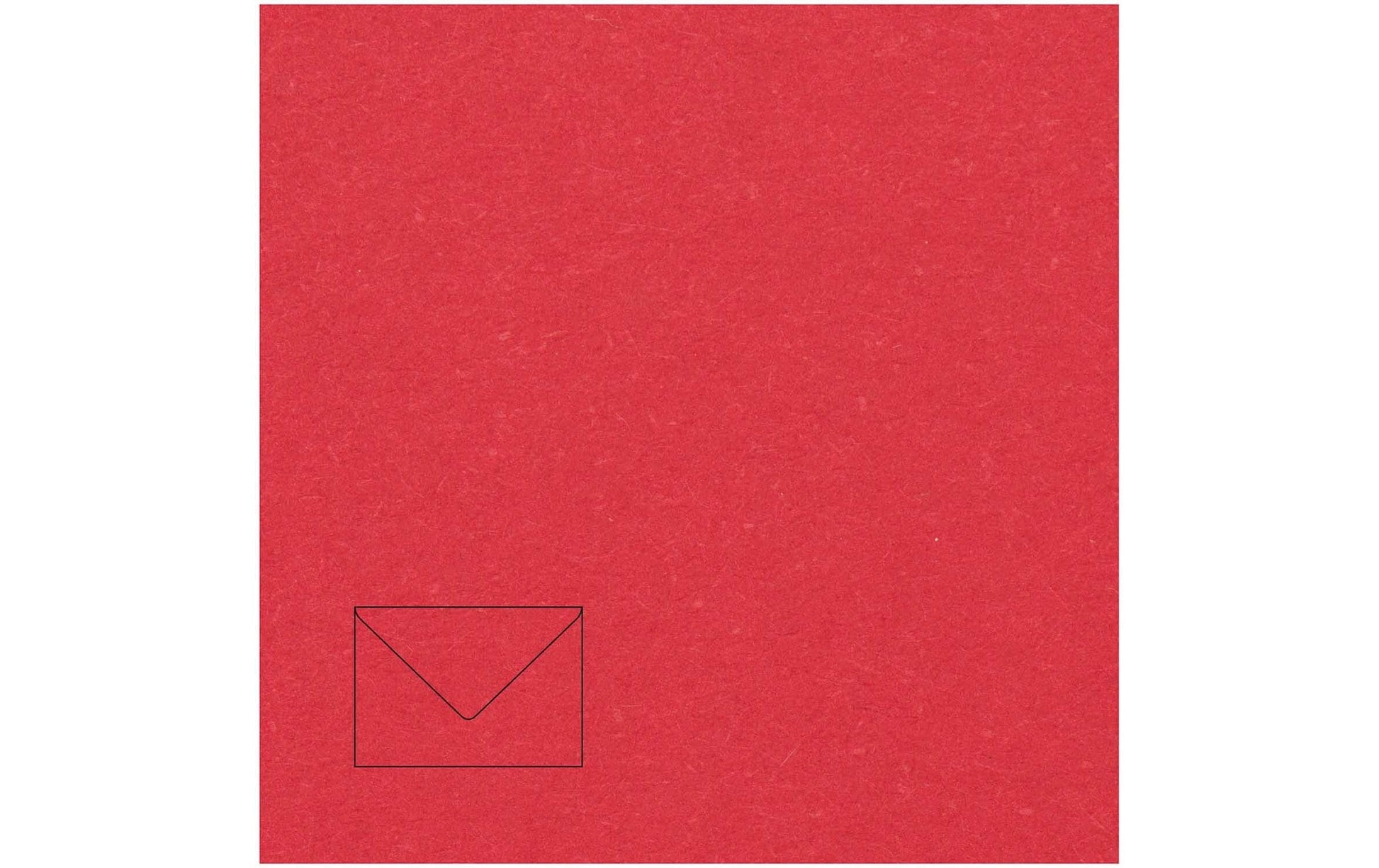 Rico design Couvert C5, ohne Fenster, rot, 100 g/m² – 50 Stk.
