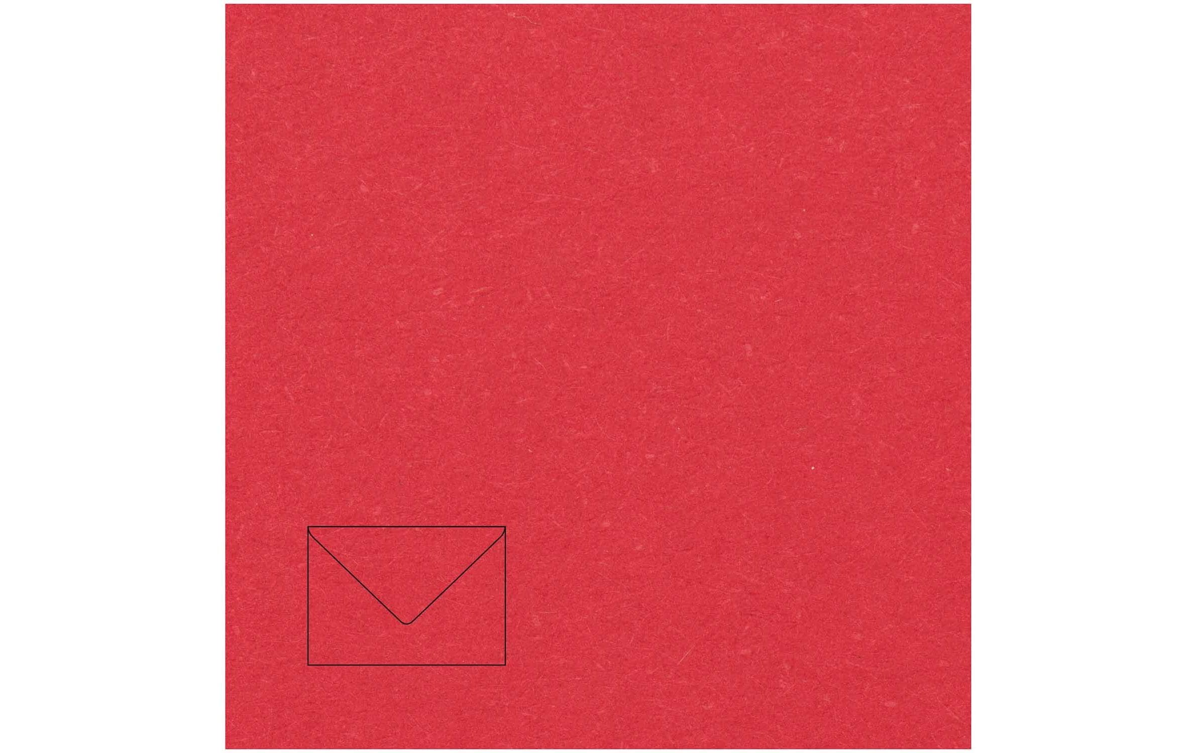 Rico design Couvert C5, ohne Fenster, rot, 100 g/m² – 50 Stk.