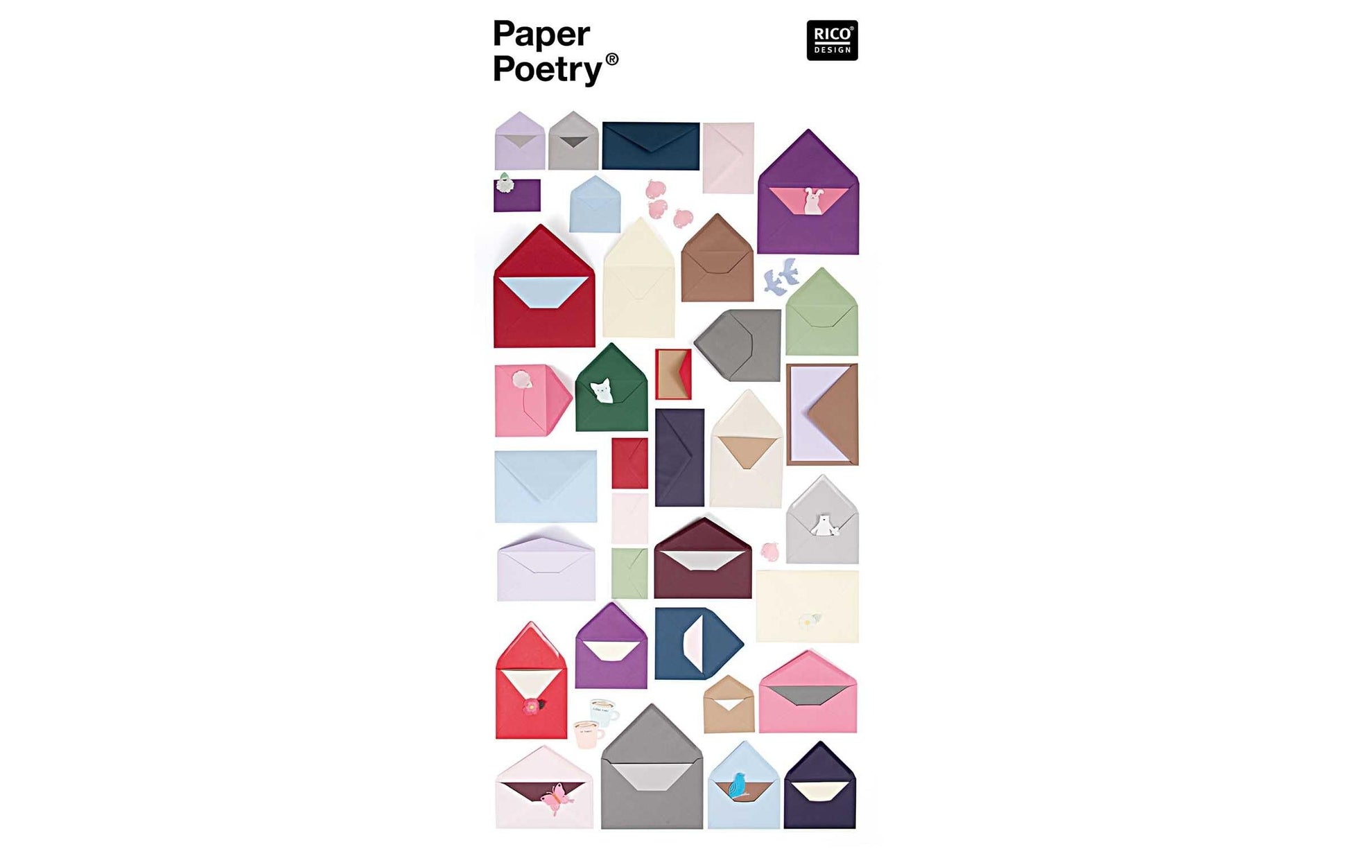 Rico design Grusskarten – A7, Papier 220 g/m², Weiss