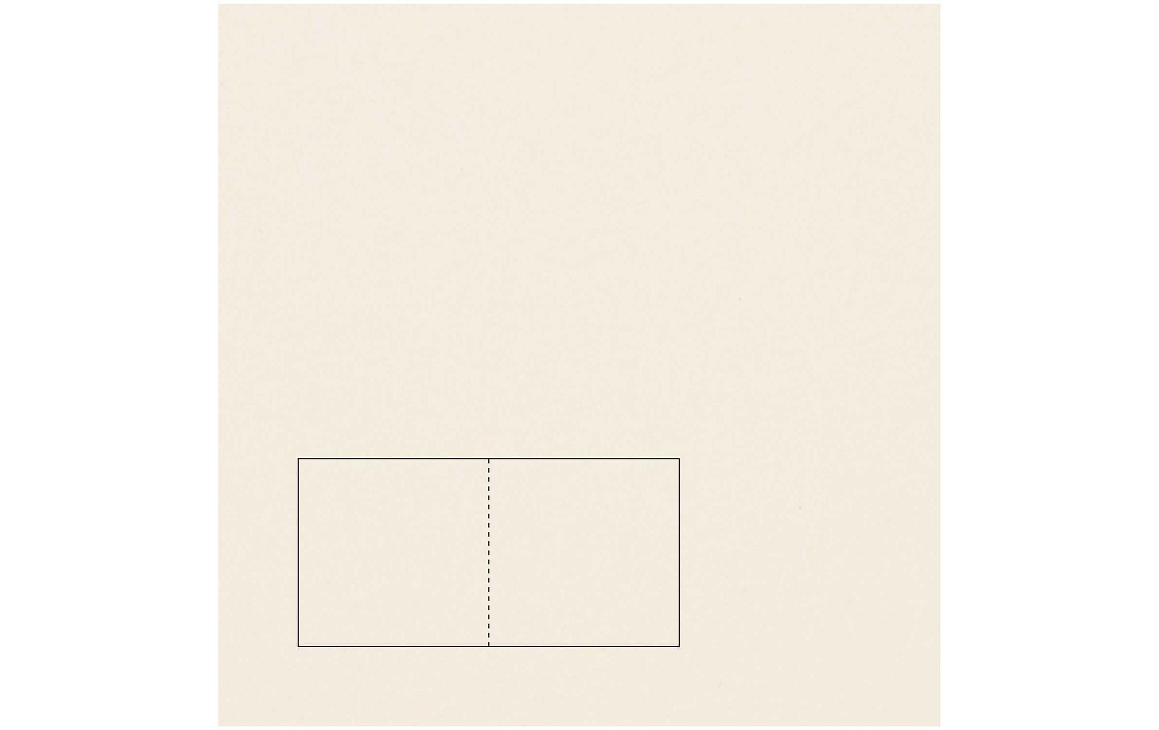 Rico design Grusskarten – 155 × 310 mm, Papier 220 g/m², Hellgelb – 50 Stk