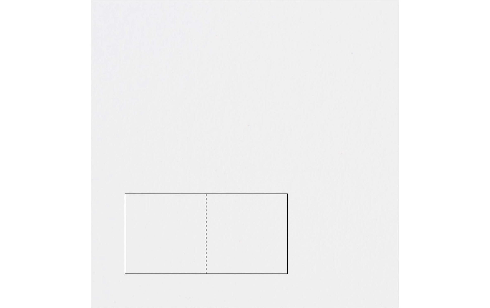 Rico design Grusskarten – 155 × 310 mm, Papier 220 g/m², Weiss – 50 Stk