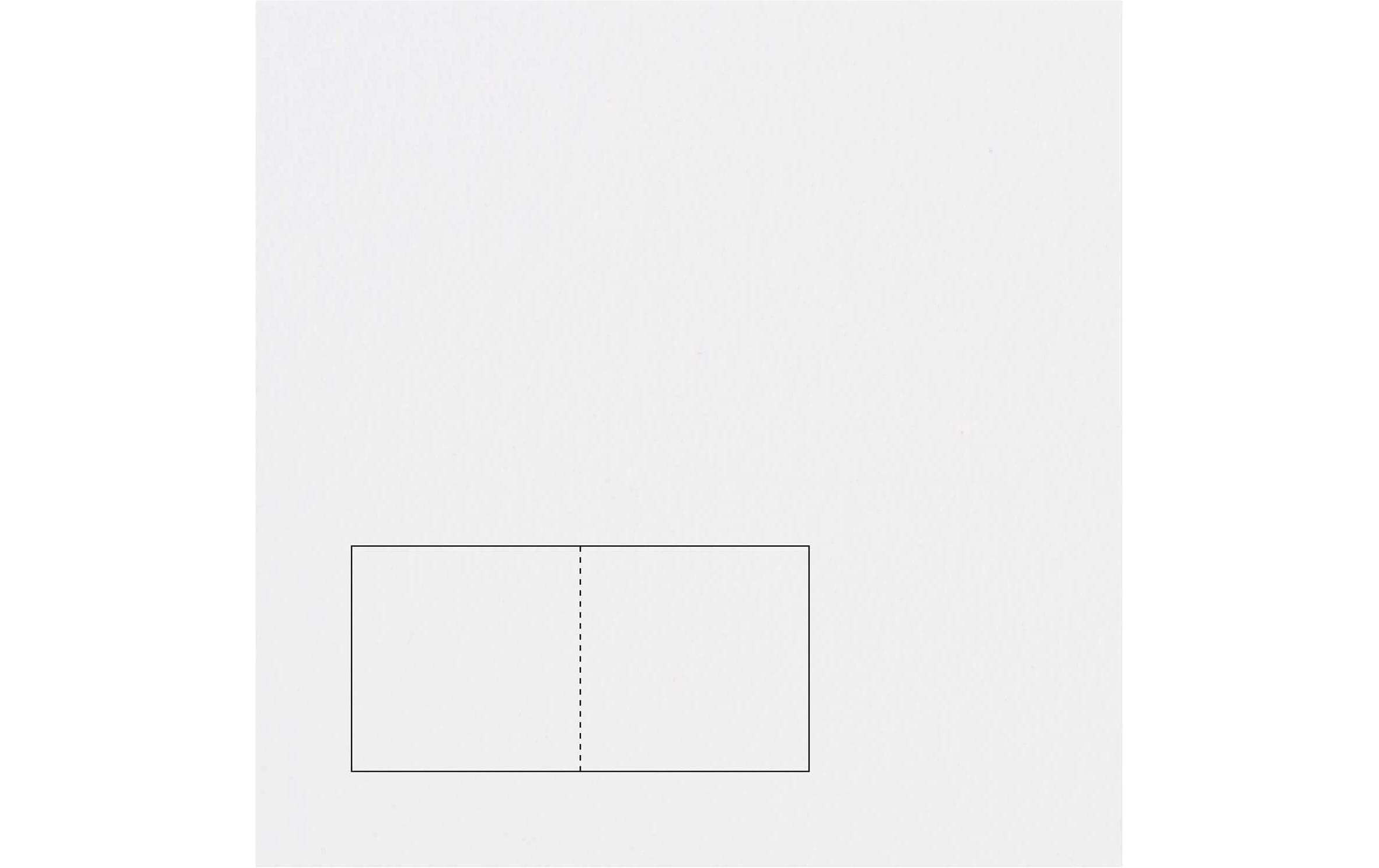 Rico design Grusskarten – 155 × 310 mm, Papier 220 g/m², Weiss – 50 Stk