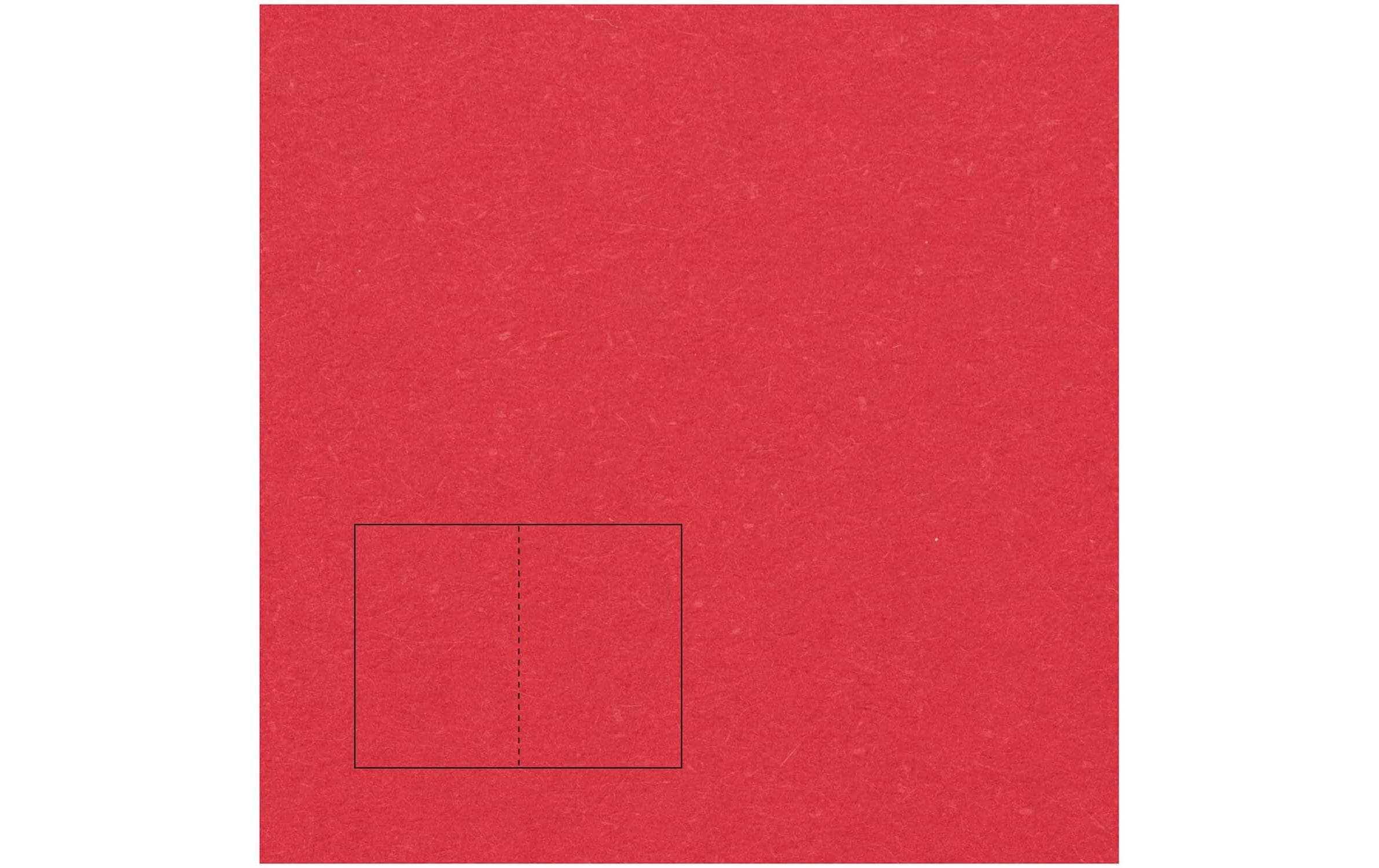 Rico Design Klappkarten-Set – A5, Papier 240 g/m², Rot – 50 Stk
