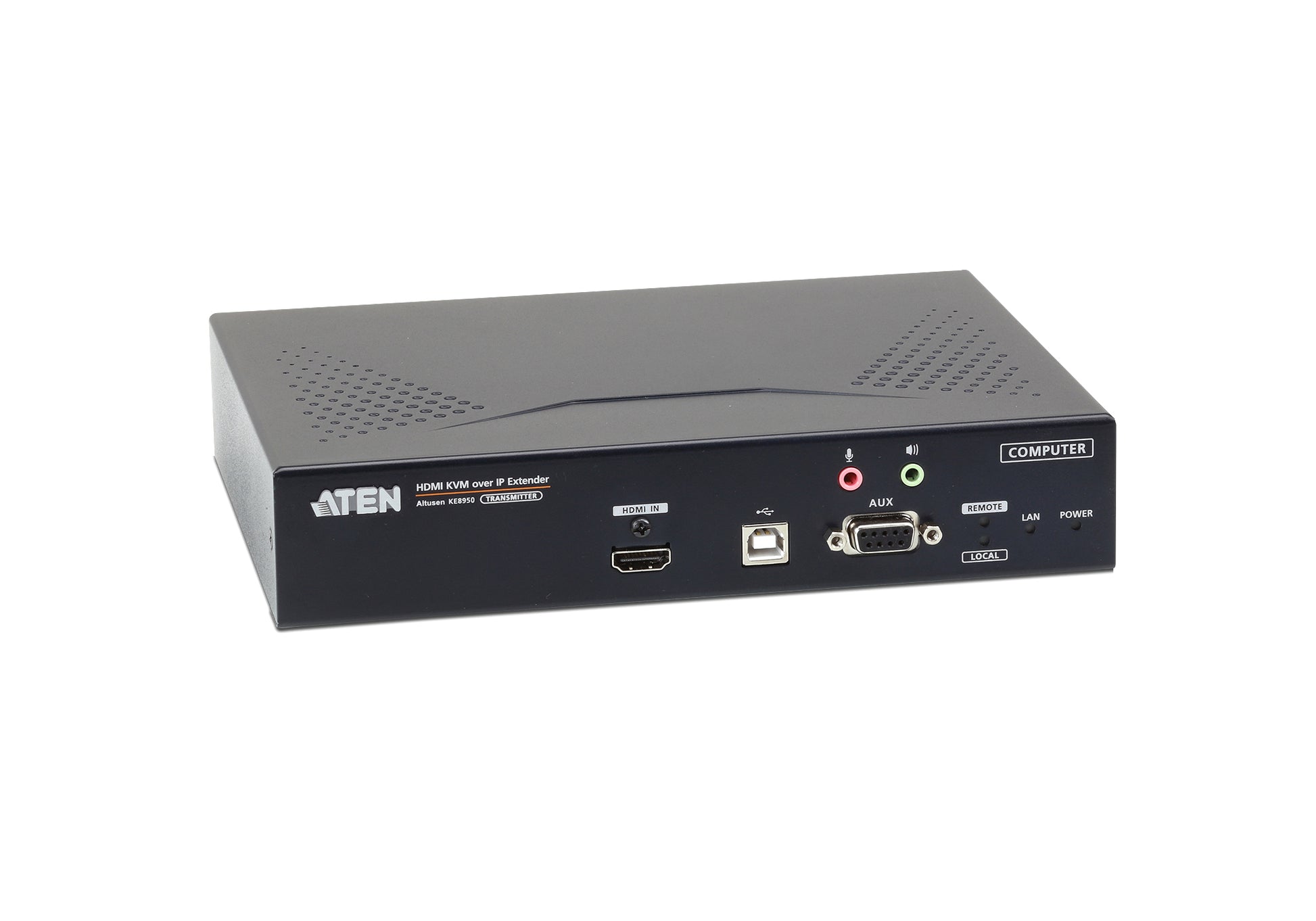 ATEN KE8950T – KVM-Extender (Sender), über IP, 4K@30 Hz, 2× HDMI, 2× USB‑A, 4:4:4, HDCP 1.4, 1 Gbit/s SFP