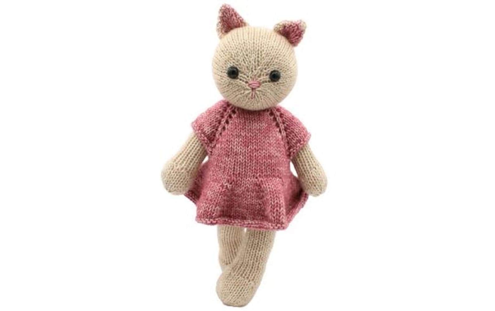 Hardicraft Strickset Katze Emma – ca. 25 cm, Pink