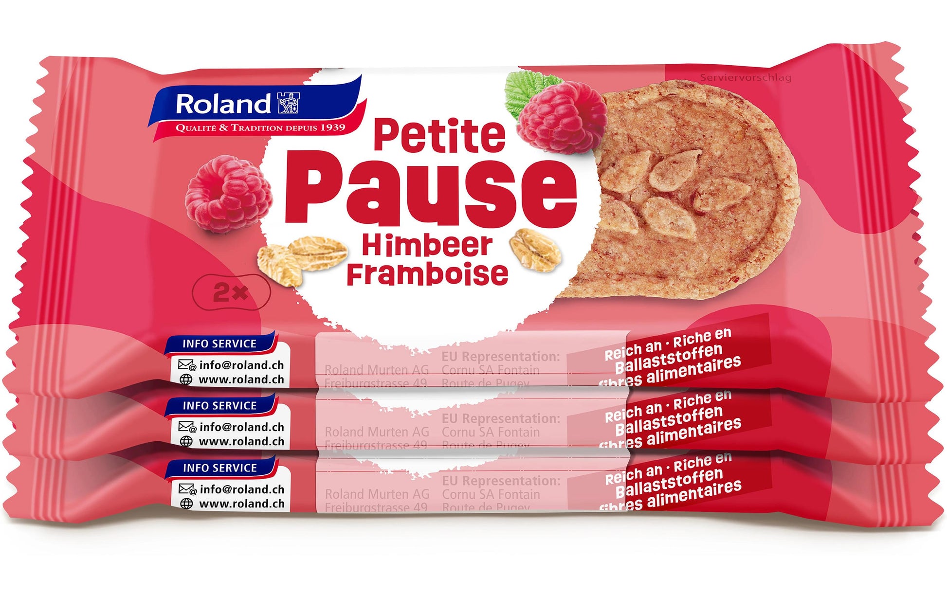 Roland Foods Petite Pause Guetzli – Himbeere – 105 g