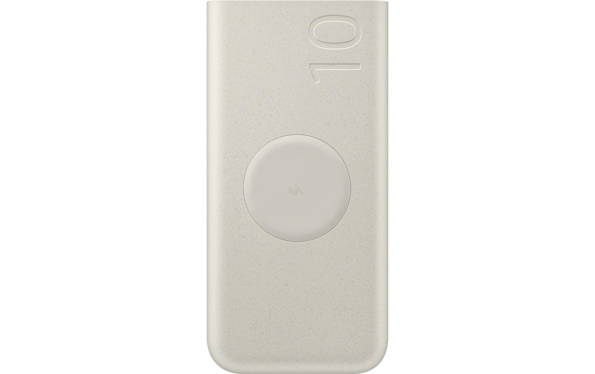 Samsung Powerbank 10000 mAh, PD 25 W, 2× USB-C, kabelloses Laden, für Smartphones, Beige