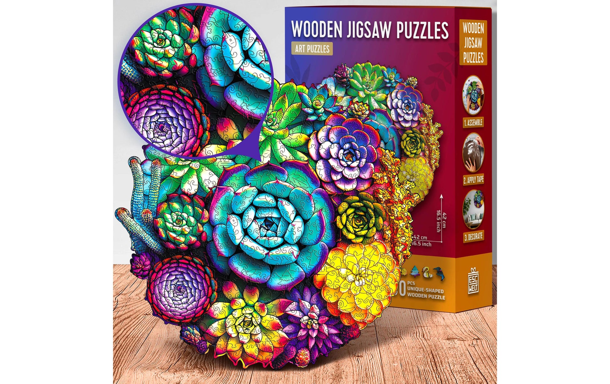 Escape Welt Puzzle Tiere – 200 Teile – 28,5 × 28,5 cm – ab 8 J.
