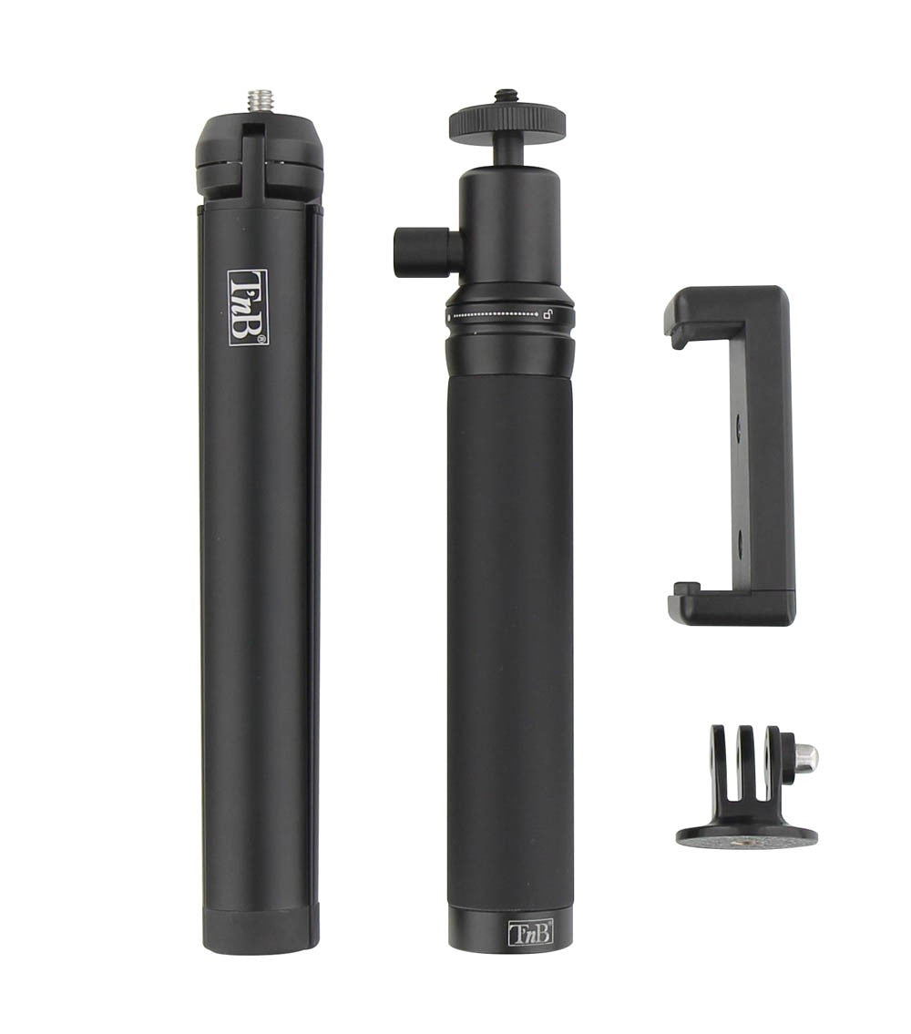 T'nB Influence Travel Pack Stativ – Selfie-Stick, Action-Cam-Adapter, Smartphone-Halter, Tasche – Schwarz