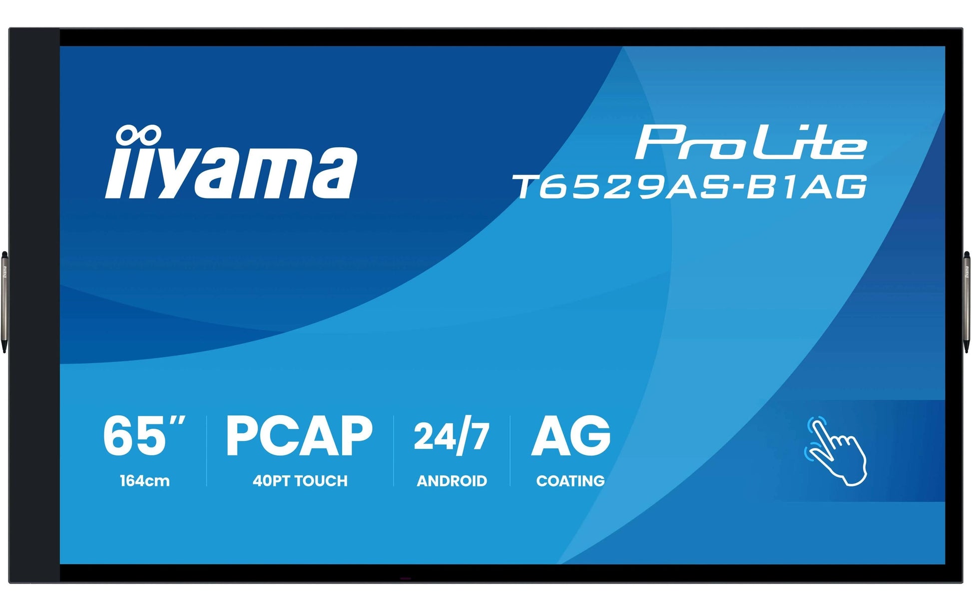 iiyama 65" UHD 4K Touch – Android, 500 cd/m²