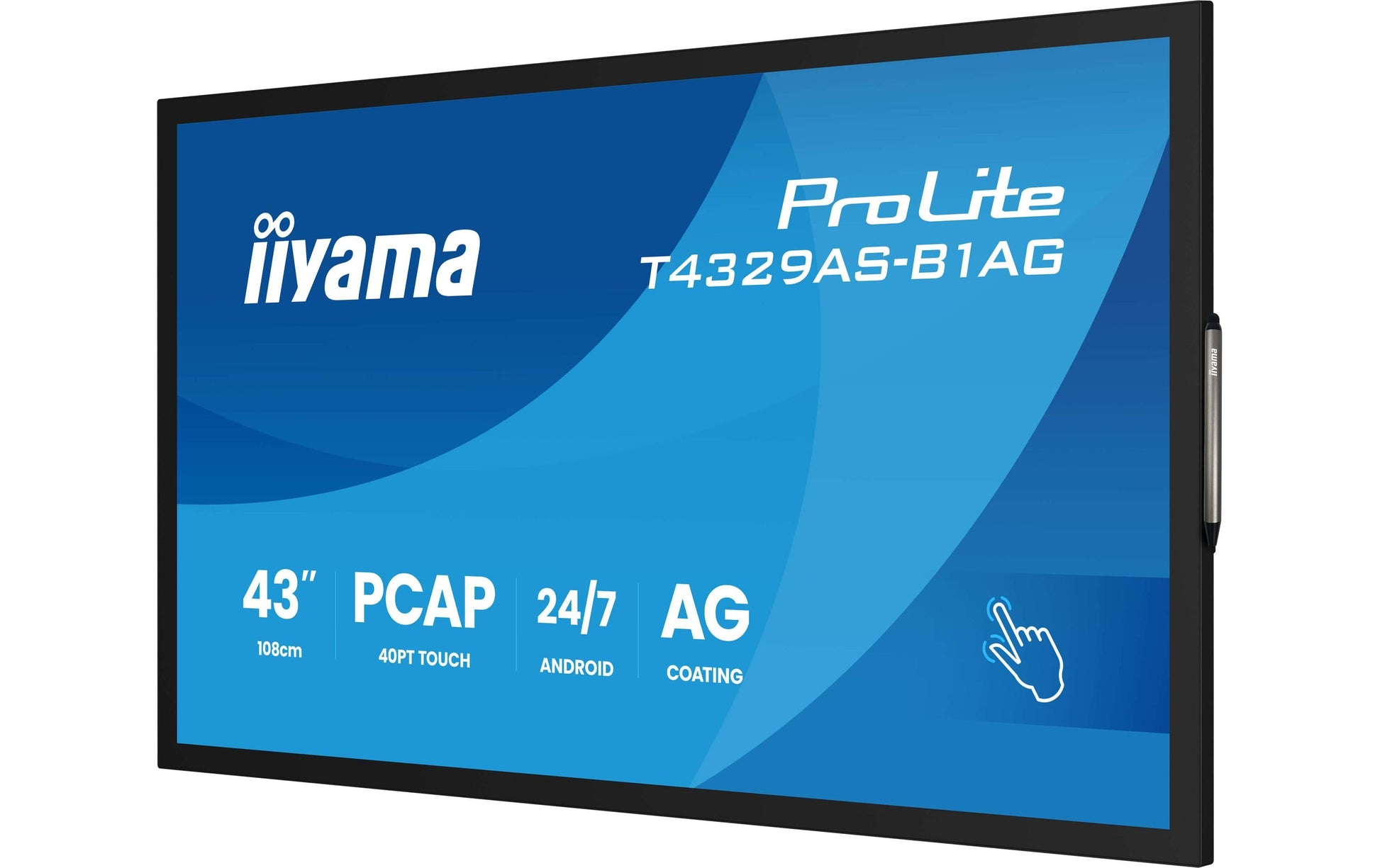 iiyama Interaktives Touch-Display, 43", Ultra HD 4K, 500 cd/m², Android