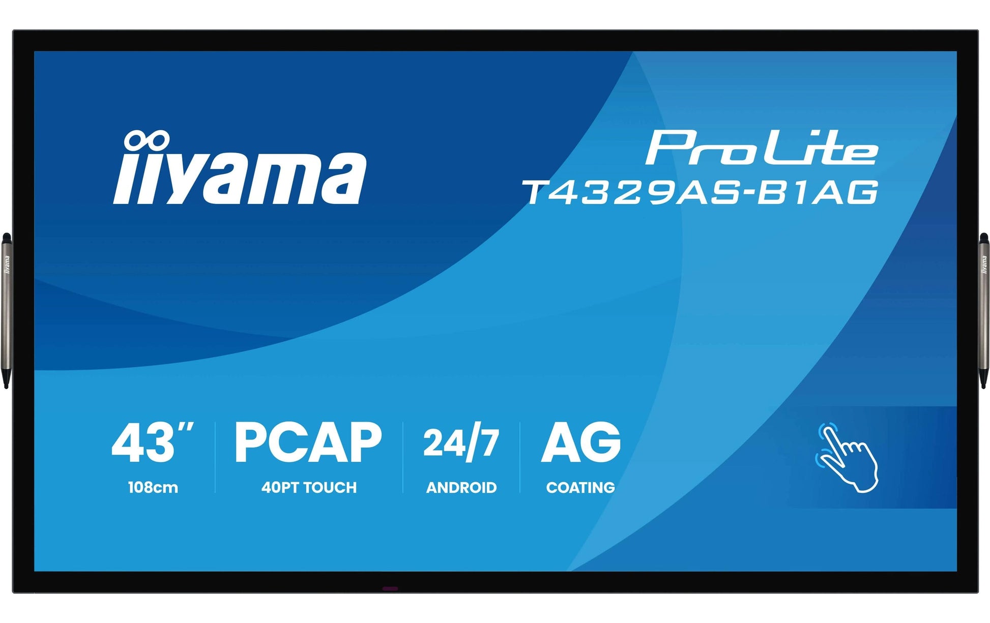 iiyama Interaktives Touch-Display, 43", Ultra HD 4K, 500 cd/m², Android