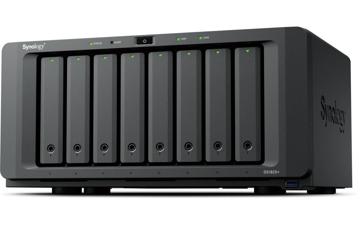 Synology DS1825+ – 8-Bay Tower NAS – AMD Ryzen V1500B, 8 GB RAM, 2,5GbE