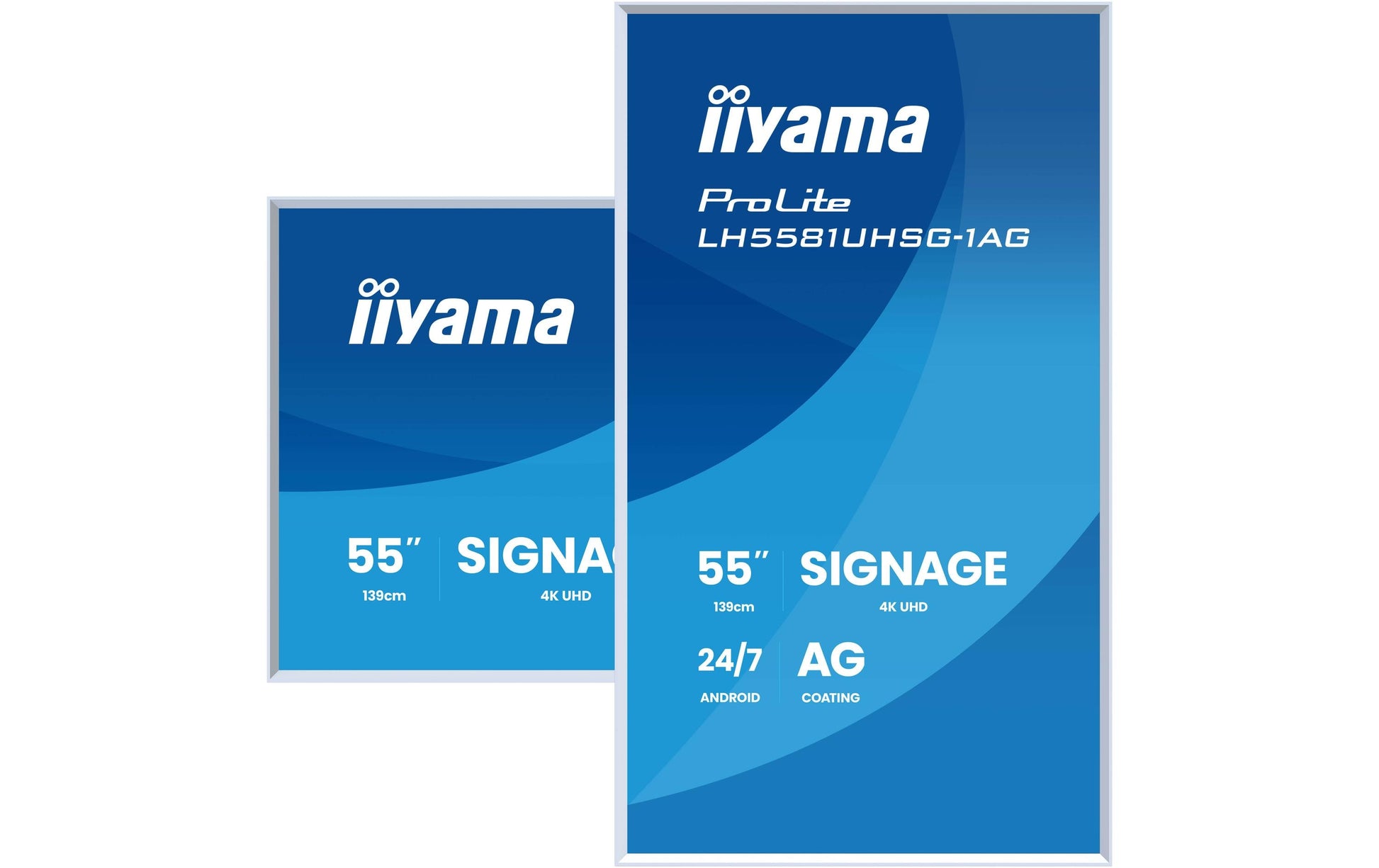 iiyama Gallery Line – Signage-Display, 65", Ultra HD 4K, 500 cd/m², abnehmbarer weisser Rahmen