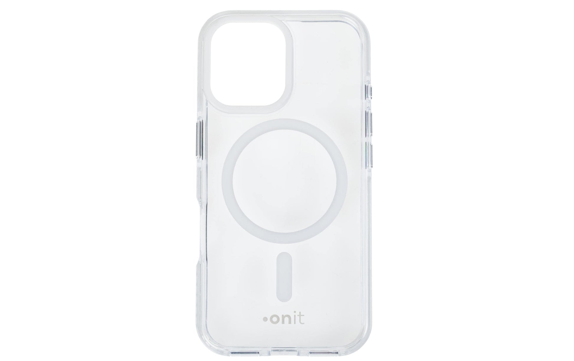 ONIT Mill.Std. Backcover – für Apple iPhone 16 – MagSafe, TPU, Transparent, Weiss, bis 3 m Sturzsicher