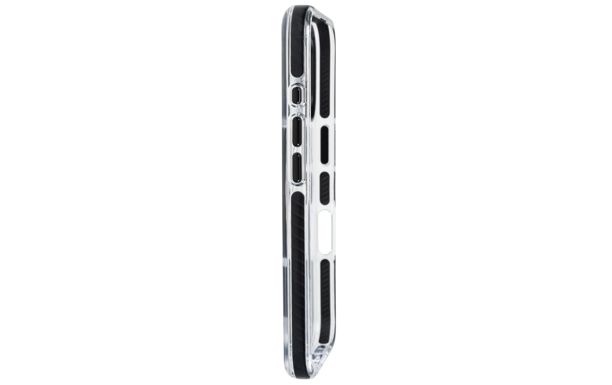 ONIT Mill.Std. Backcover – für Apple iPhone 16, MagSafe, PC+TPE+TPU, Schwarz/Transparent, bis 3 m Sturzsicher