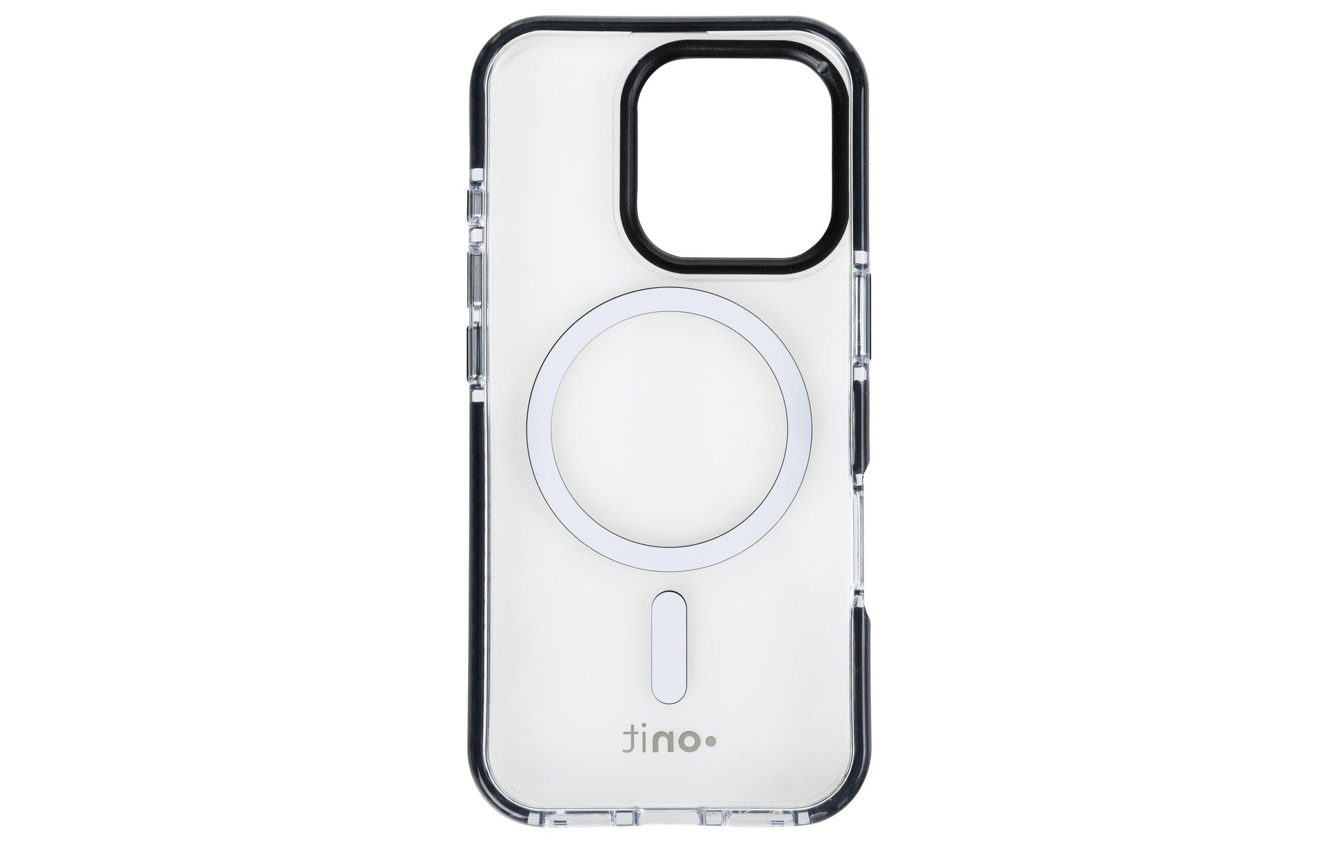 ONIT Backcover – für Apple iPhone 16 Pro, MagSafe, PC+TPE+TPU, Schwarz/Transparent, bis 3 m sturzsicher