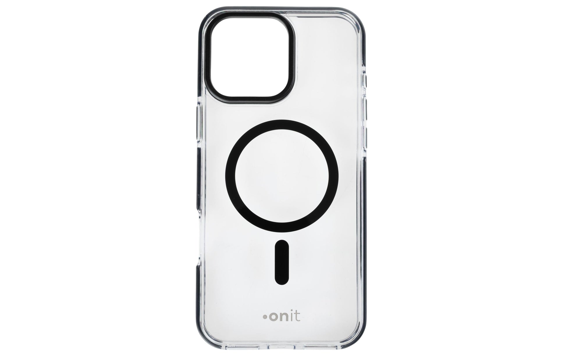 ONIT Backcover – für Apple iPhone 16 Pro Max, MagSafe, PC+TPE+TPU, schwarz/transparent, bis 3 m sturzsicher