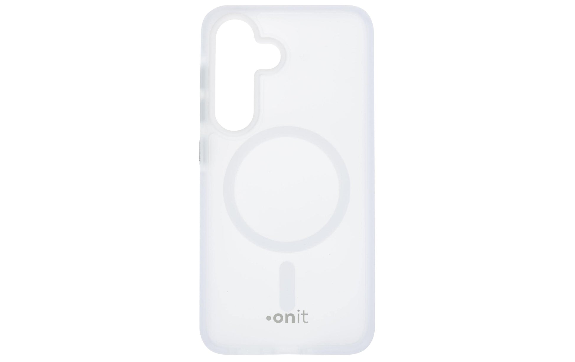 ONIT Mill.Std. Backcover – für Samsung Galaxy S25, MagSafe, PC+TPE+TPU, Weiss matt, bis 3 m Sturzschutz