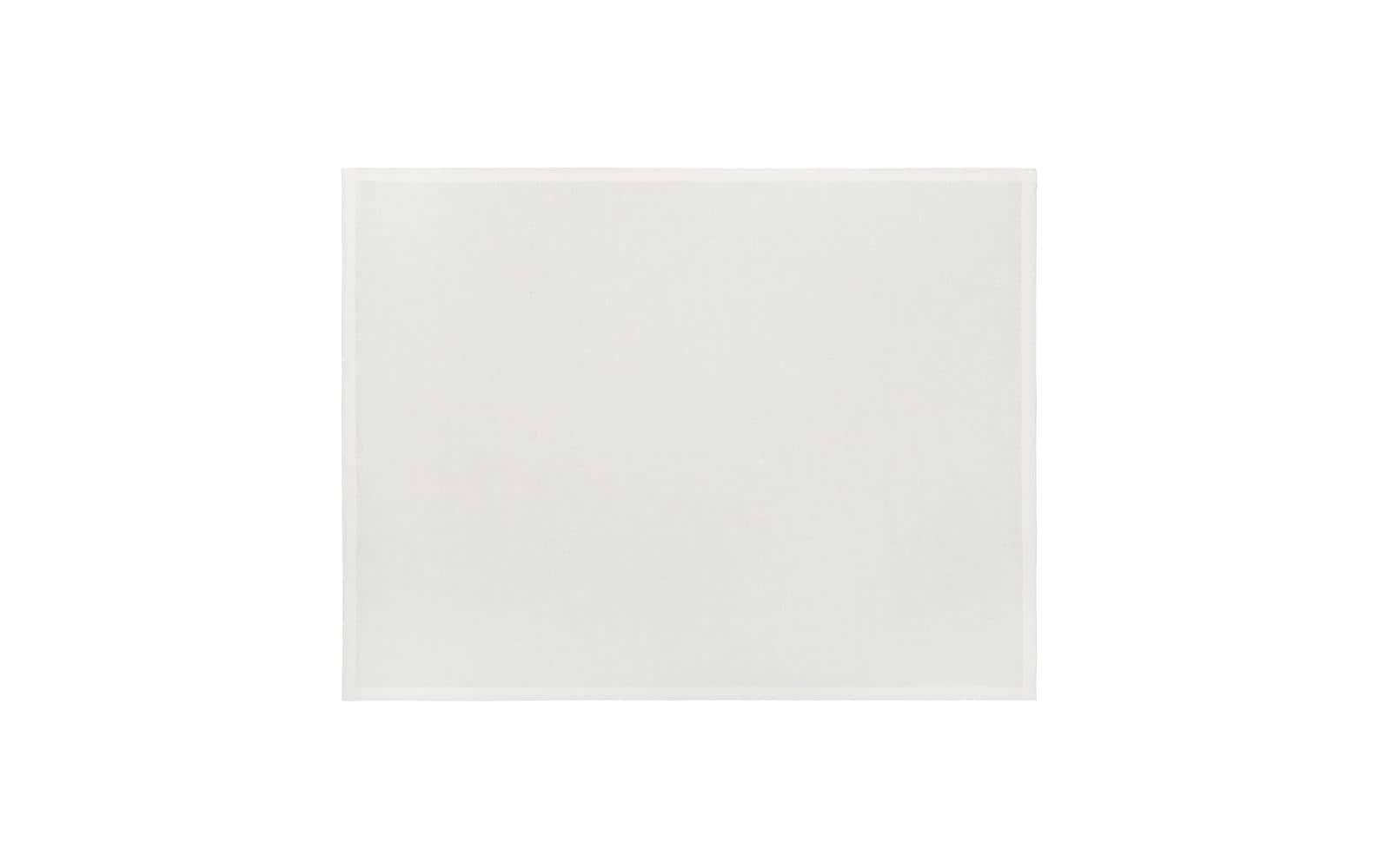 URBANARA Tischset Tolosa – Baumwolle/Leinen, Weiss, 50 × 38 cm – 2er-Set