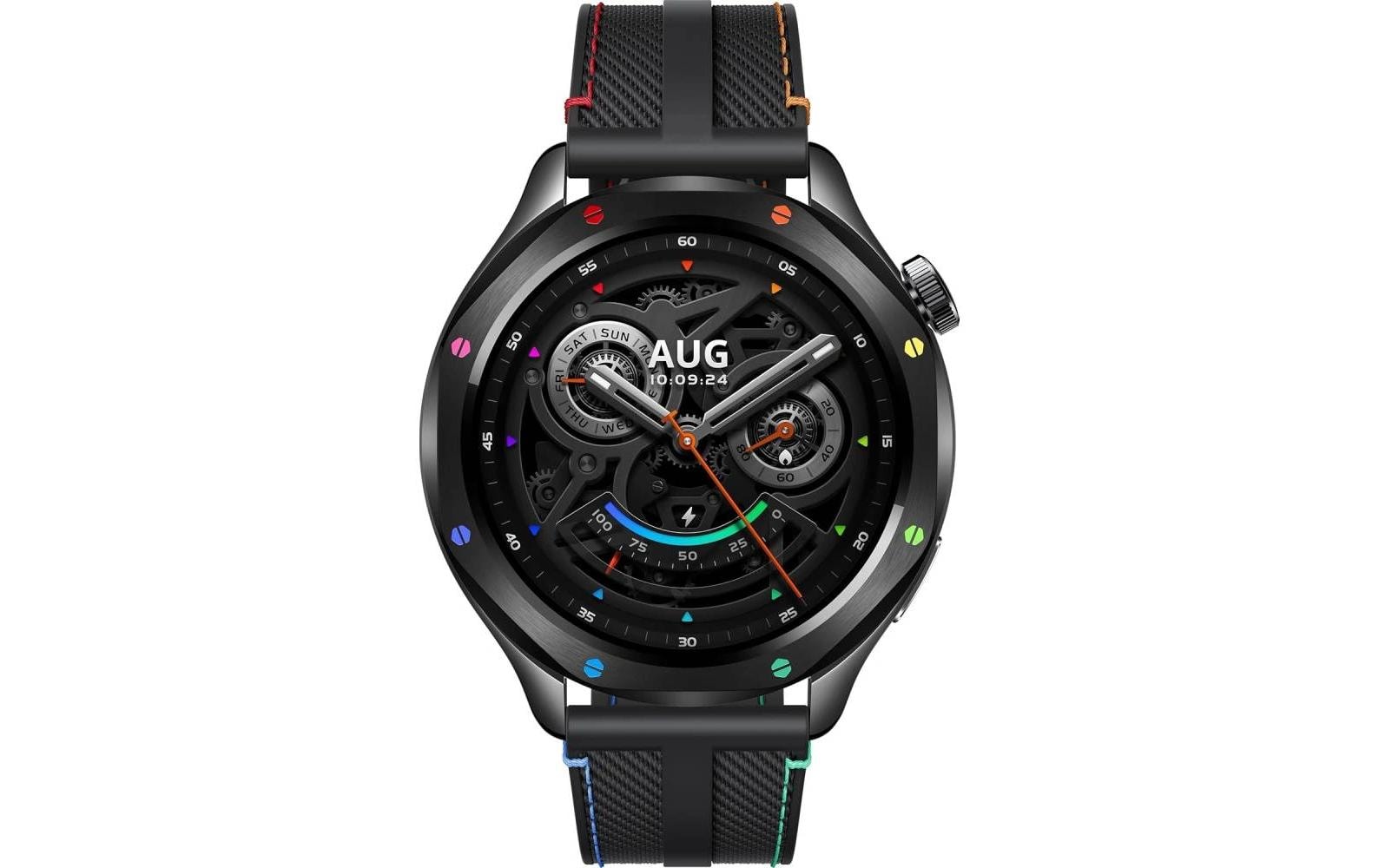 Xiaomi Smartwatch S4 – Smartwatch – 47 mm, 1,43" AMOLED, GPS, Mineralglas, 5 ATM, Rainbow, Sportarmband