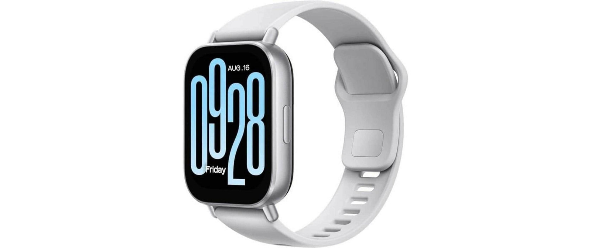 Xiaomi Redmi Watch 5 Active 49 mm – Silber, Sportarmband, 50 m, für iPhone