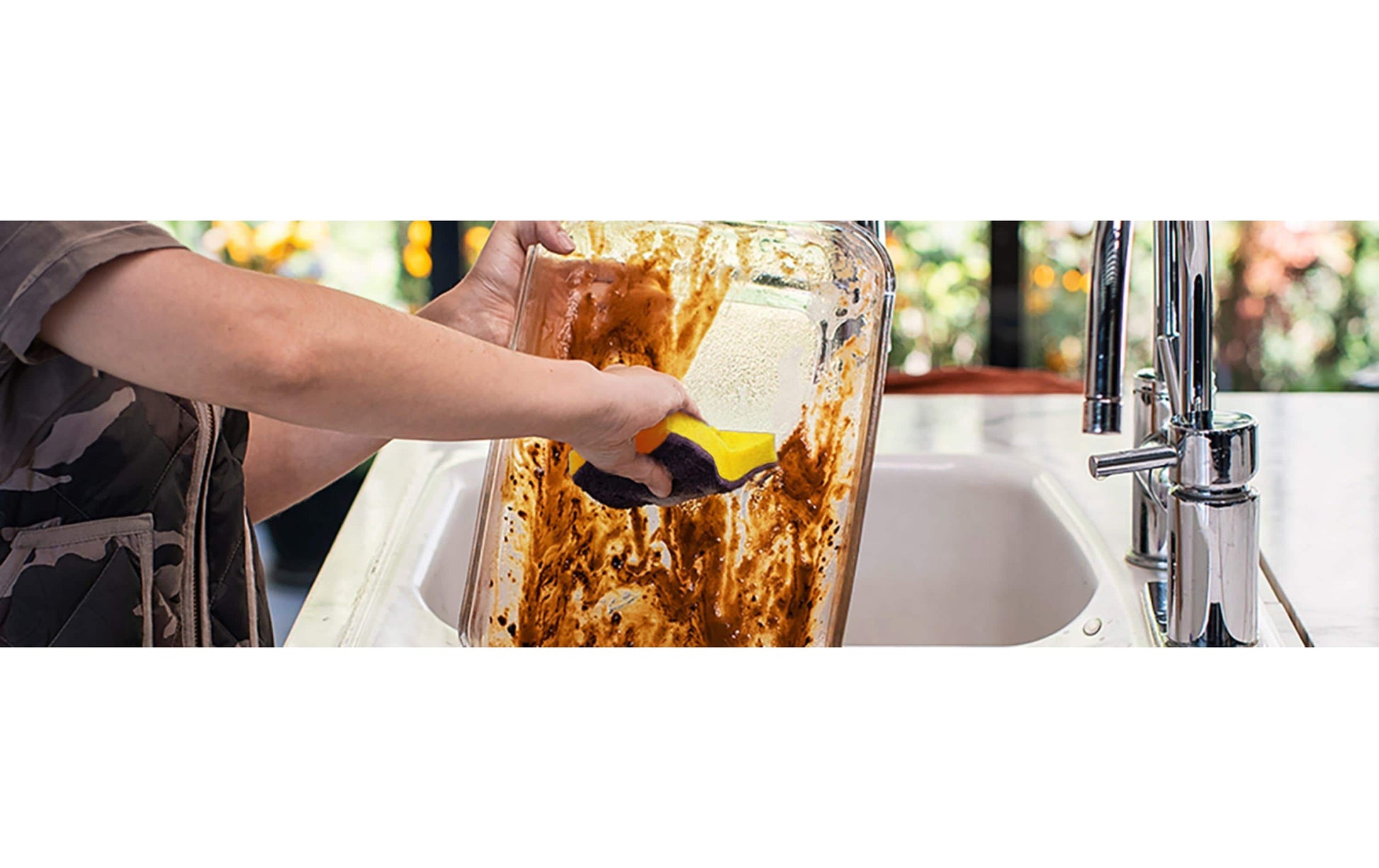 Scotch-Brite Naturschwamm – Rechteckig, für Grill, mehrfarbig, 2 Stk.