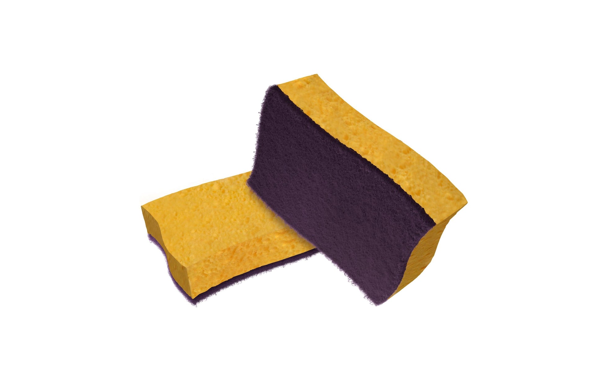Scotch-Brite Naturschwamm – Rechteckig, für Grill, mehrfarbig, 2 Stk.