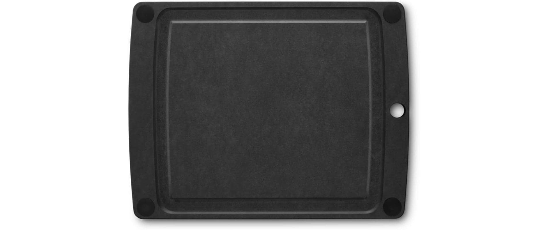 Victorinox Schneidebrett 28,5 × 36,8 × 0,6 cm, Papierverbundstoff, mit Saftrille, schwarz