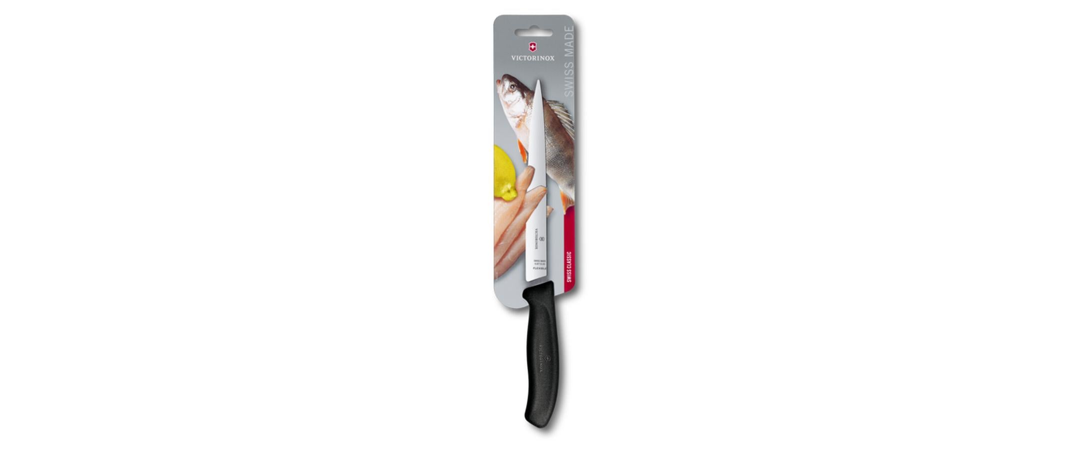 Victorinox Fleischmesser 33 cm, Edelstahlklinge, Kunststoffgriff, schwarz