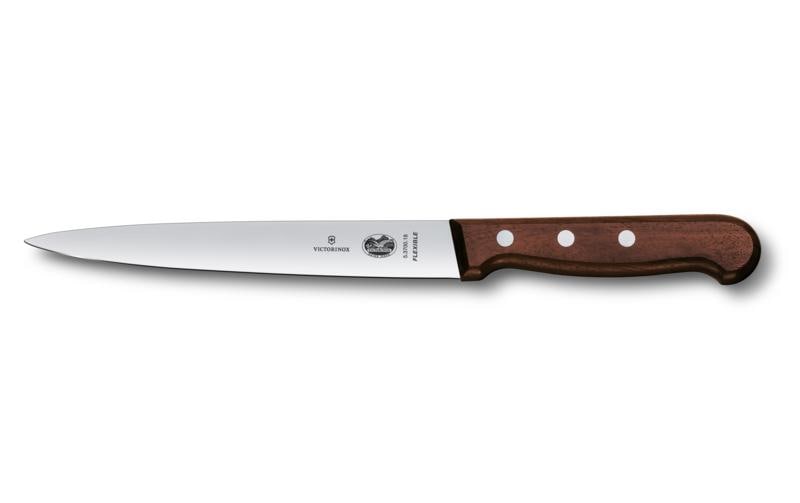 Victorinox Filetiermesser – Edelstahl, glatter Schliff, 17 cm, Braun