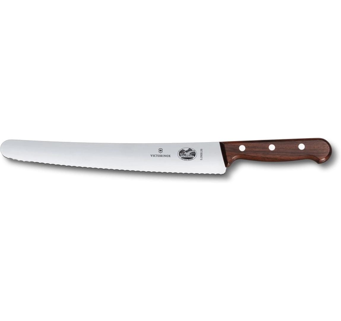 Victorinox Brotmesser – Edelstahl, Wellenschliff, 37,5 cm, Braun