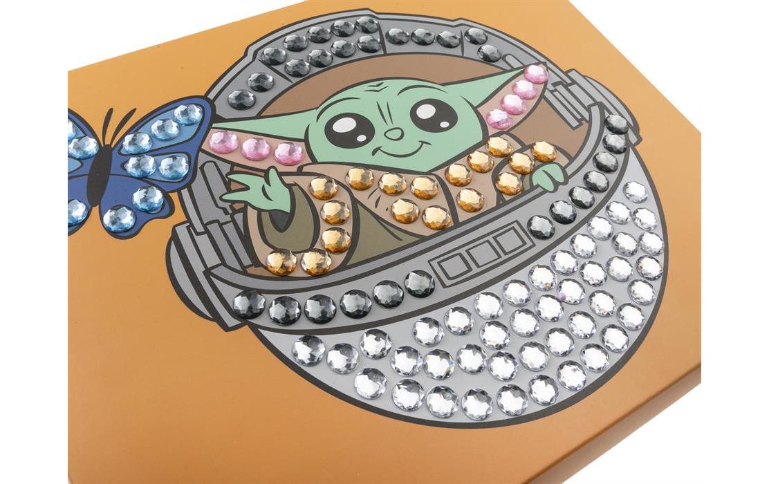 CRAFT Buddy Crystal Art Junior – Diamond-Painting-Set – Grogu – 20 × 25 cm – ab 4 Jahren
