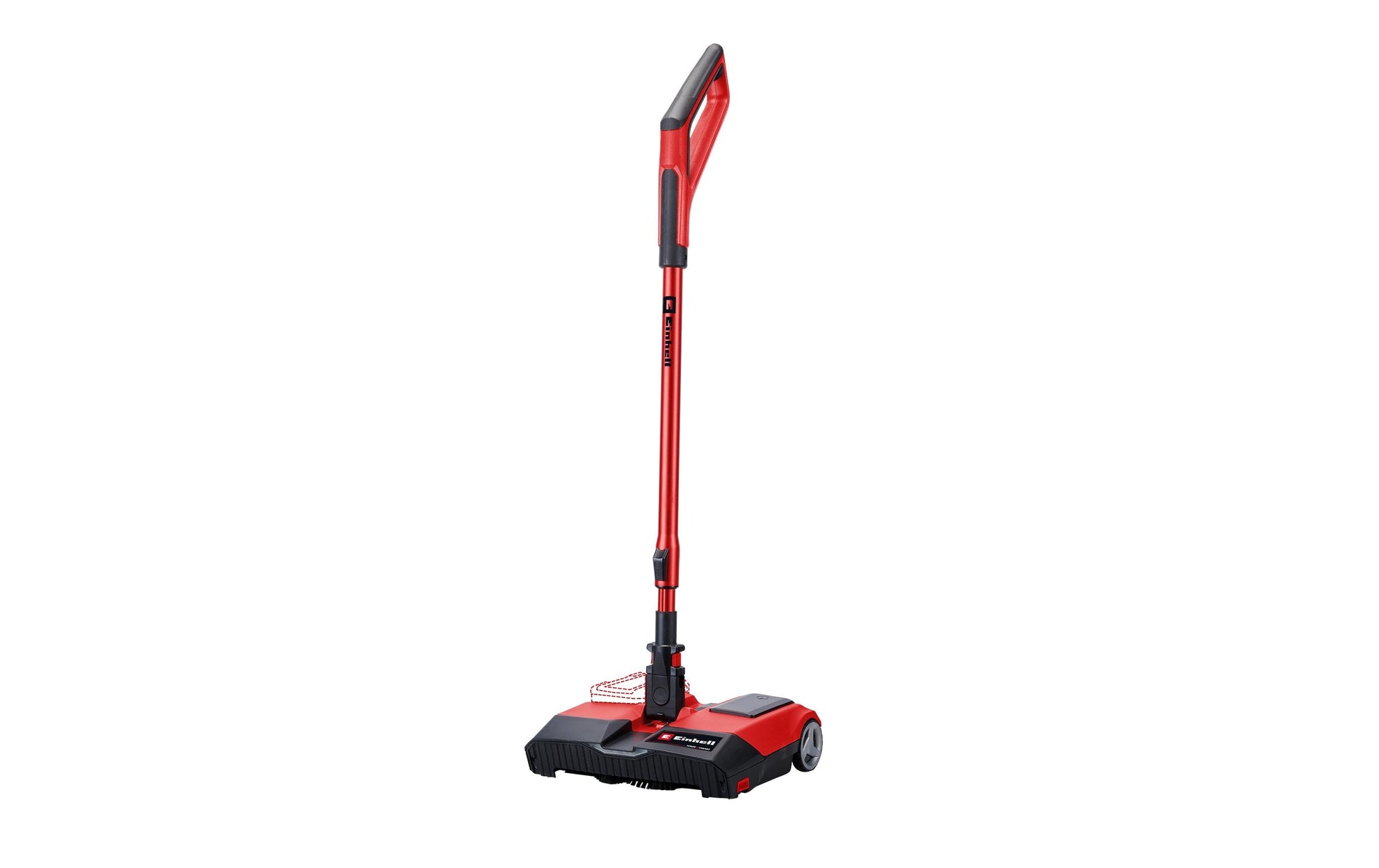 Einhell Akku-Kehrmaschine TE-FS 18 Li-Solo – Teleskopstiel, Rot, Metall
