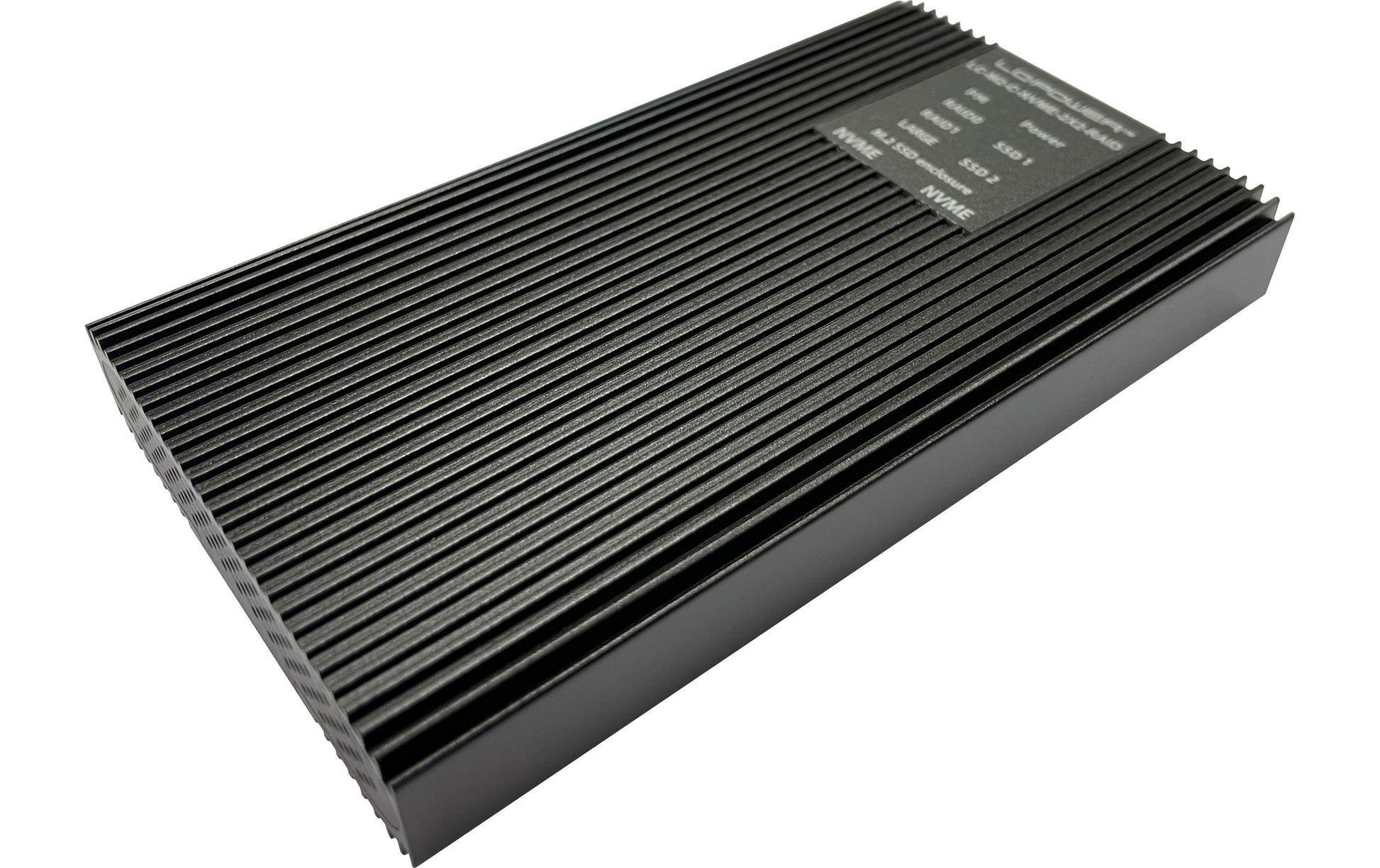 LC-Power LC-M2-C-NVME-2X2-RAID – externes M.2-Gehäuse, NVMe (PCI-Express), 2×M.2, RAID, USB-C