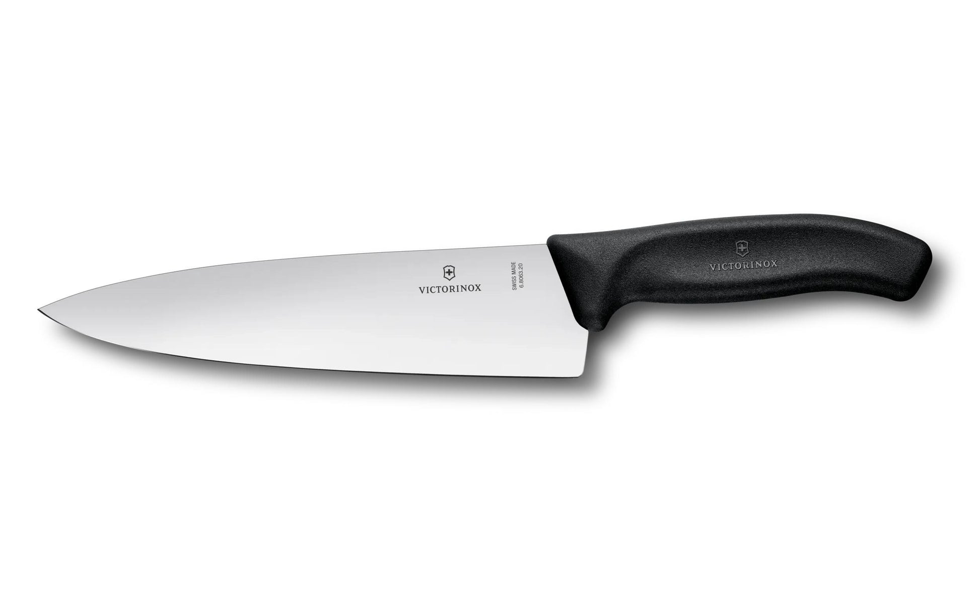 Victorinox Kochmesser Swiss Classic – 20 cm Klinge – Edelstahl, Kunststoffgriff, Schwarz