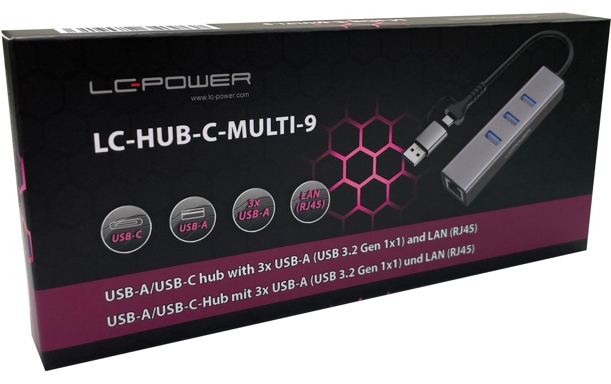 LC-Power LC-C-multi-9 USB-Hub – USB-A