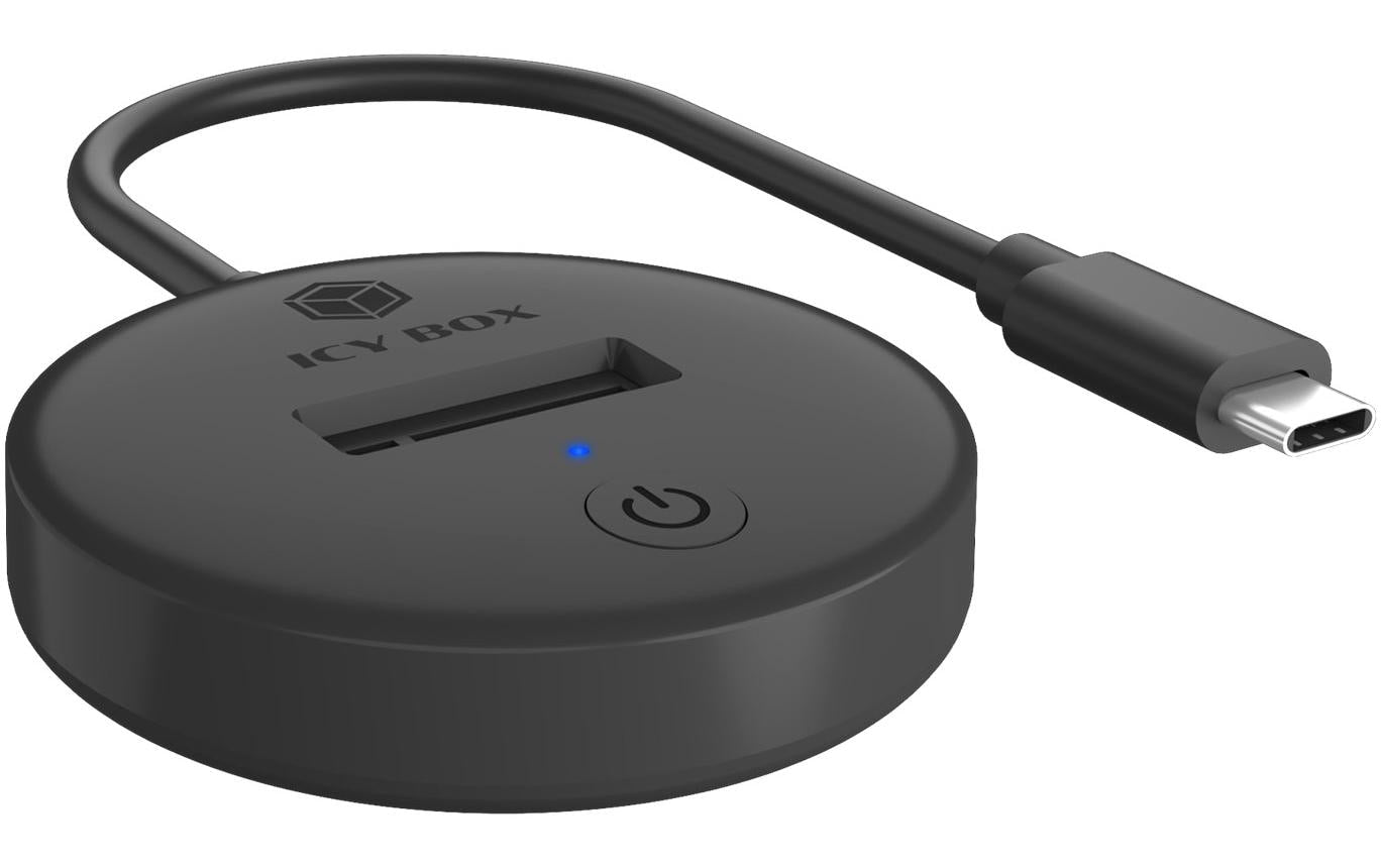RaidSonic ICY BOX IB-1610MCD-C31 Dockingstation – USB-C, für NVMe- und SATA-SSDs, Schwarz