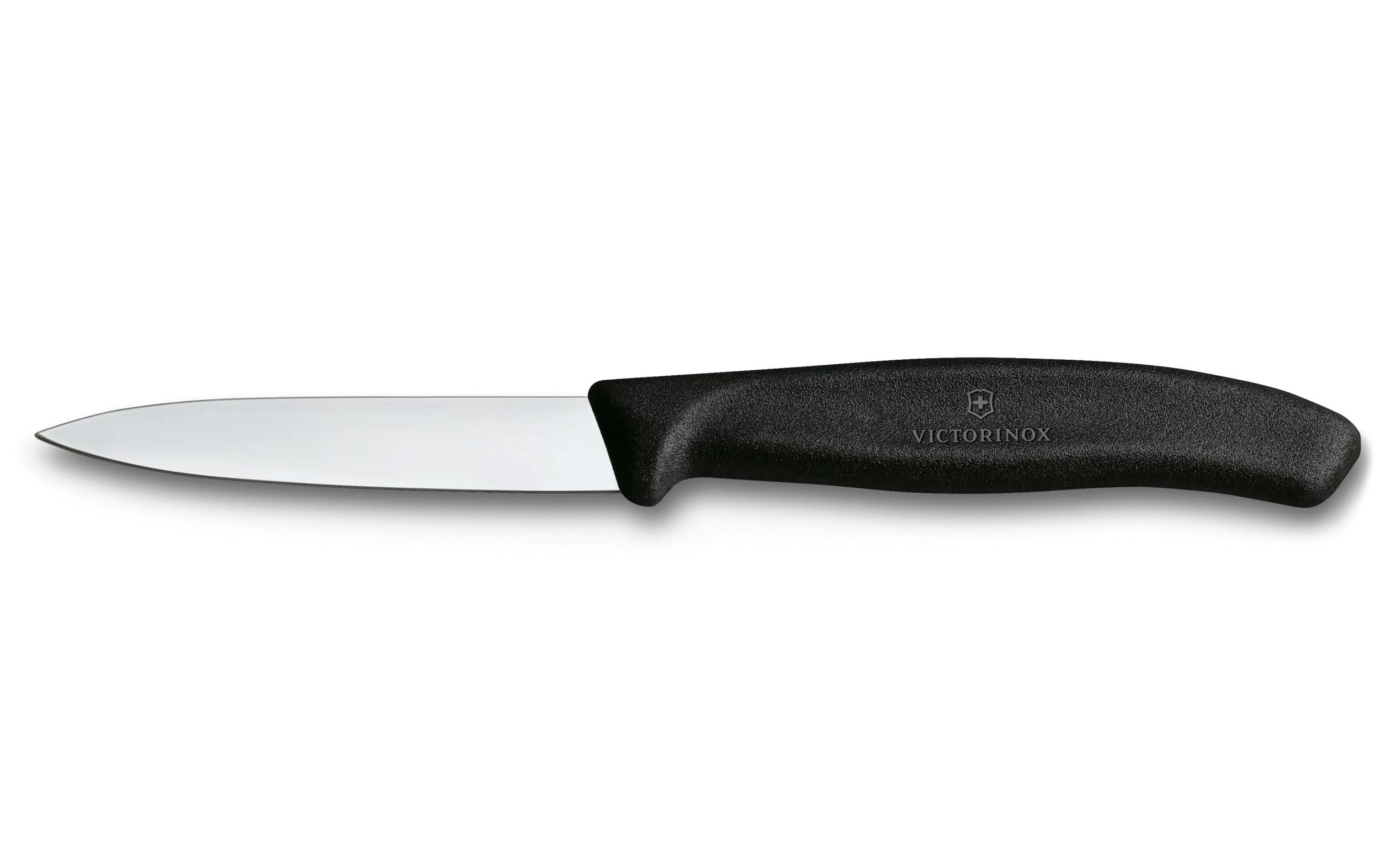 Victorinox Gemüsemesser 10 cm, Edelstahl, Griff Polypropylen (PP), Schwarz