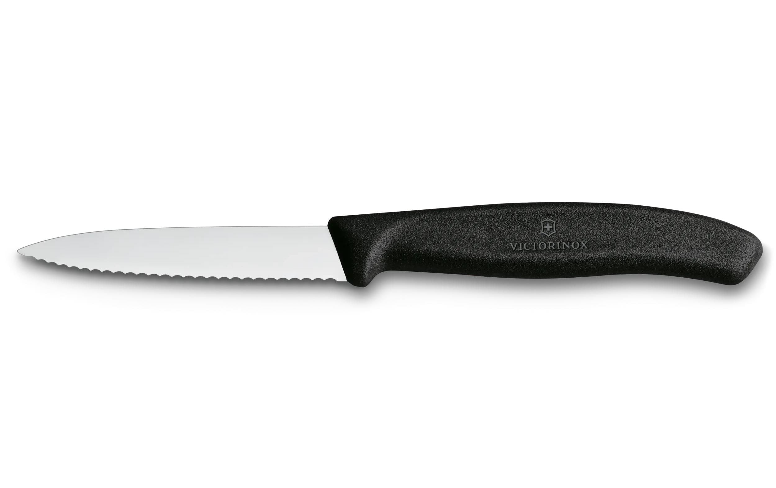 Victorinox Swiss Classic – 6-teiliges Messerset, Edelstahlklingen, Griff aus Polypropylen (PP), Schwarz