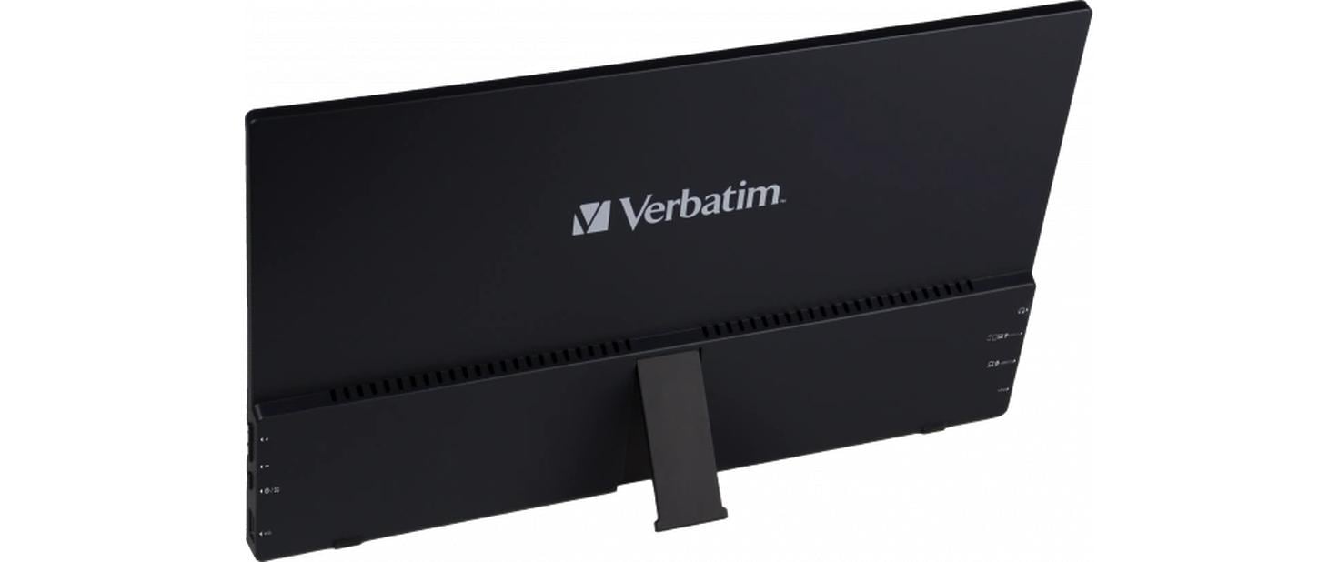 Verbatim Portabler Monitor, 14", 1920 × 1080 (Full HD), IPS, 60 Hz, 220 cd/m², Lautsprecher, Schwarz