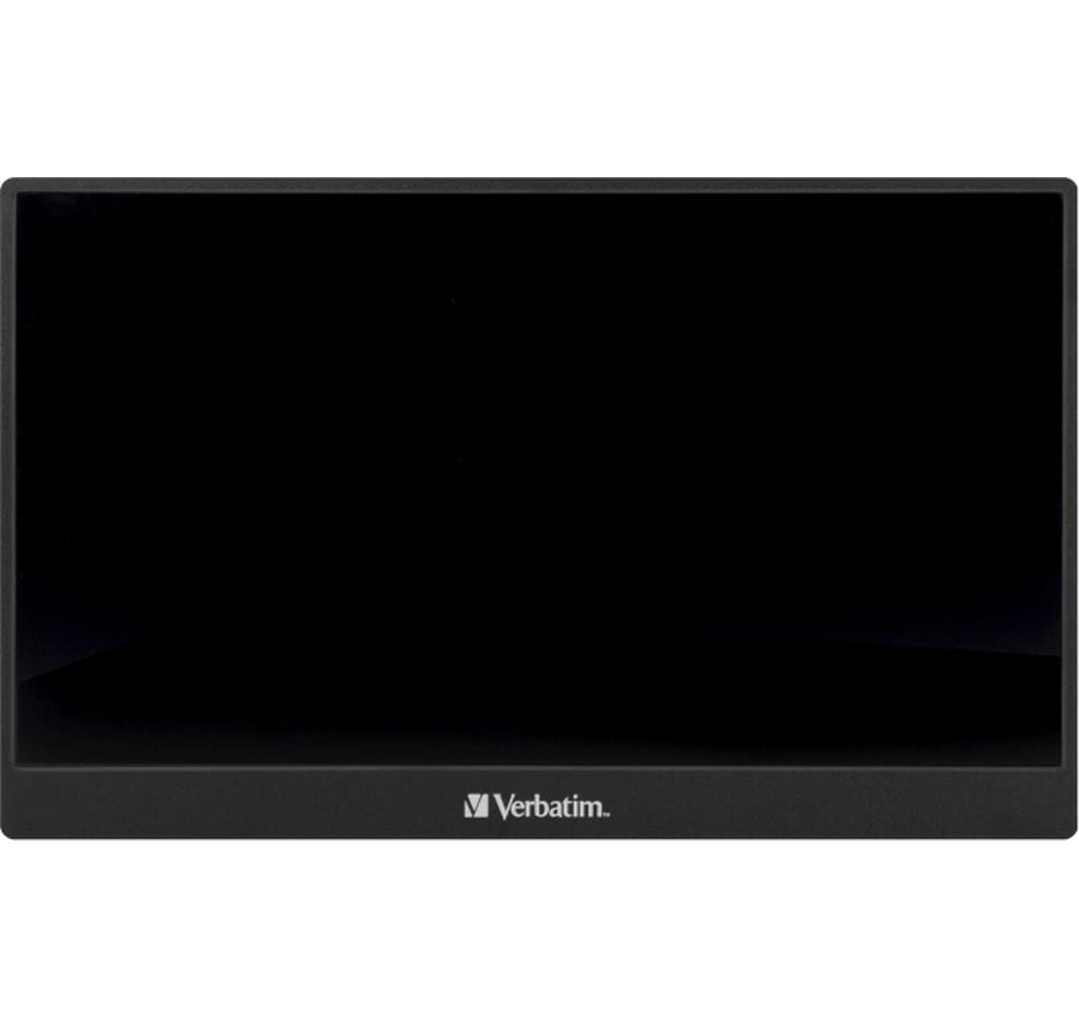 Verbatim Portabler Monitor, 14", 1920 × 1080 (Full HD), IPS, 60 Hz, 220 cd/m², Lautsprecher, Schwarz
