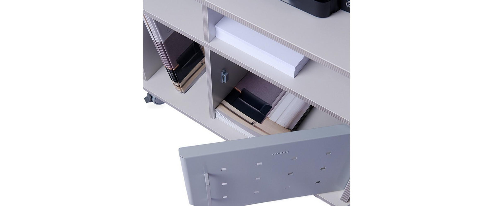 Rocada Schrank – Melamin, grau, 72 × 59 × 59 cm
