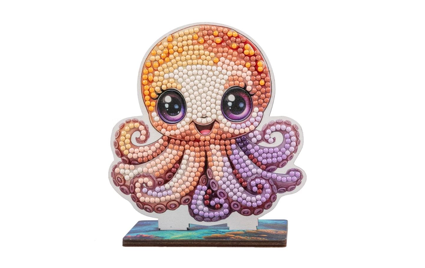 CRAFT Buddy Crystal Art Buddy – Bastelset – Oktopus – 11 cm – ab 6 Jahren
