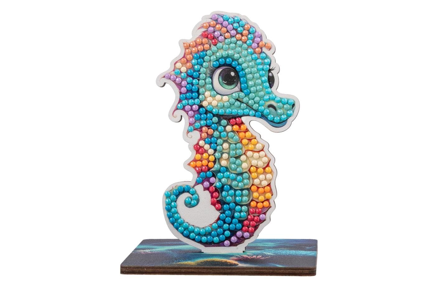 CRAFT Buddy Diamond-Painting-Set Seepferdchen – 11 cm – ab 6 Jahren