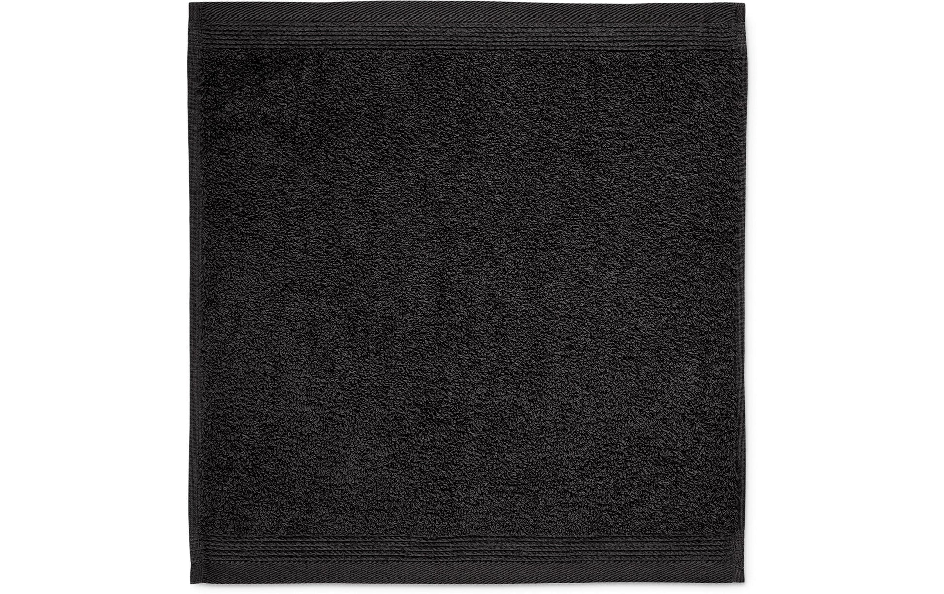 Möve Waschlappen Superwuschel – 30×30 cm, Baumwolle, Schwarz