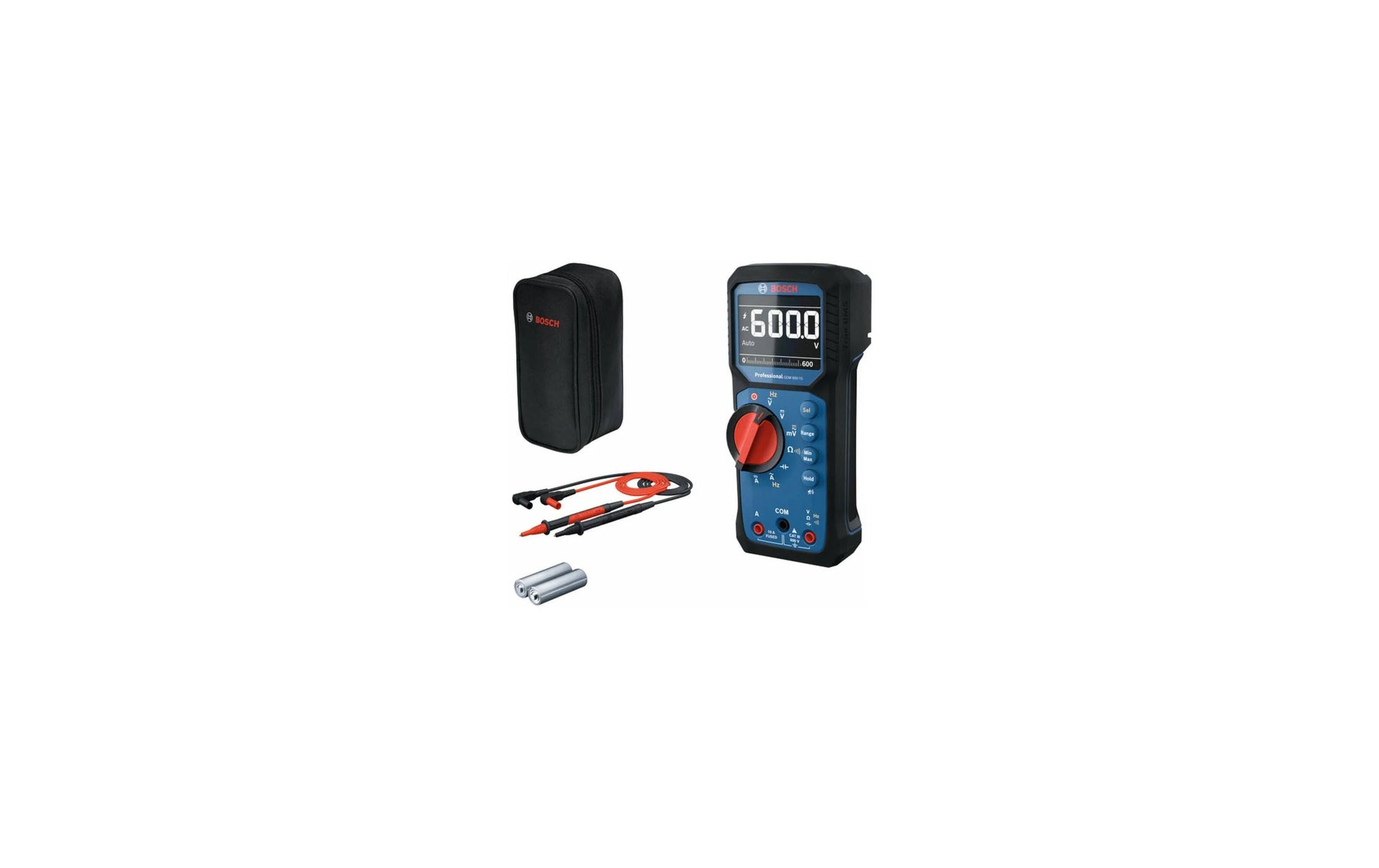 Bosch Professional GDM 600-15 – Digitales Multimeter, 0,0001–600 V DC