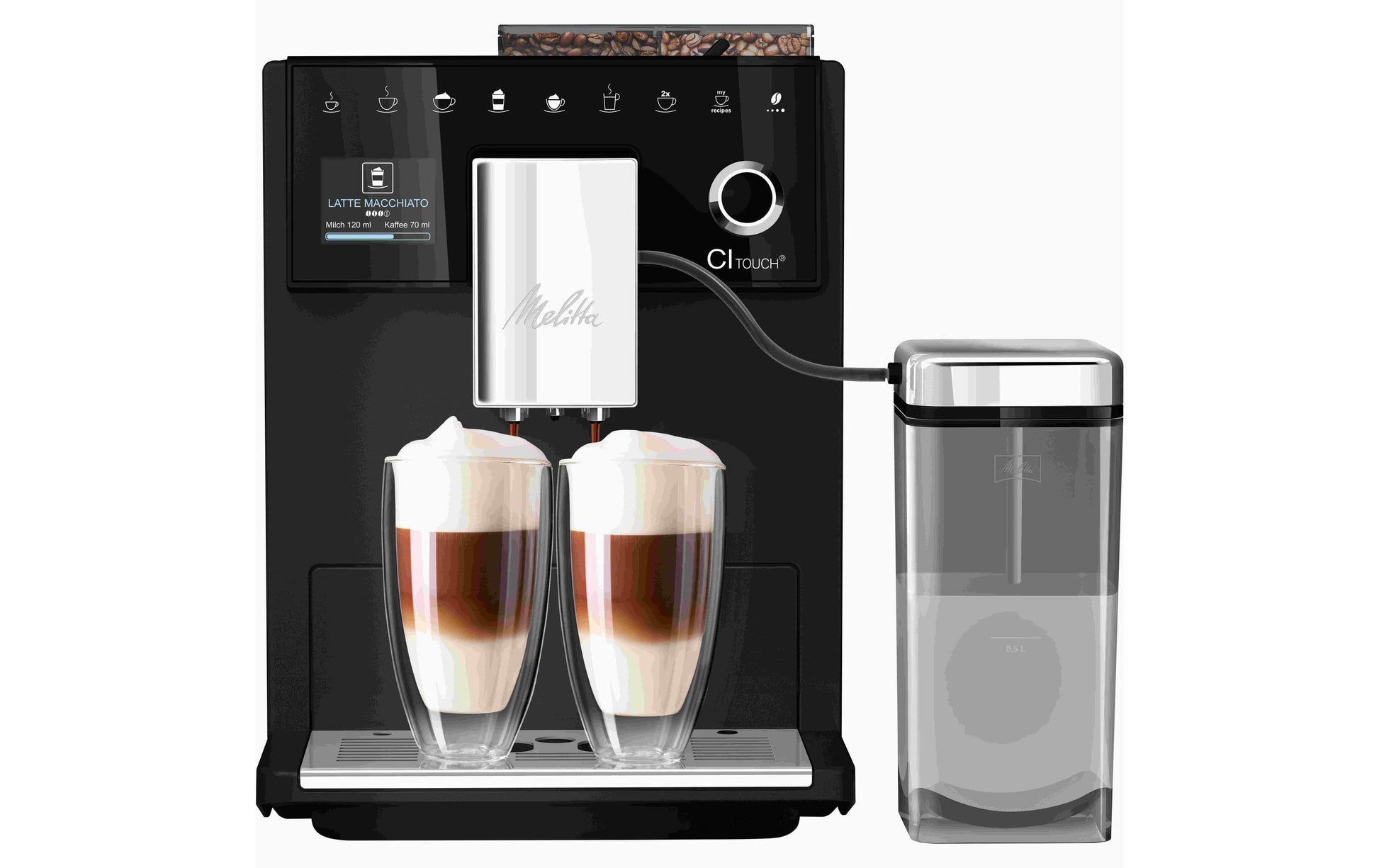 Melitta CI Touch 228041 Kaffeevollautomat – 1,8 l, 270 g, Schwarz