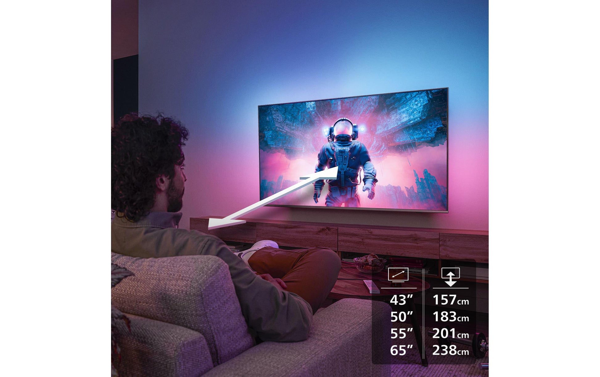 Philips 55PUS8500/12 – 55" QLED UHD 4K, Titan OS, Ambilight (2025)