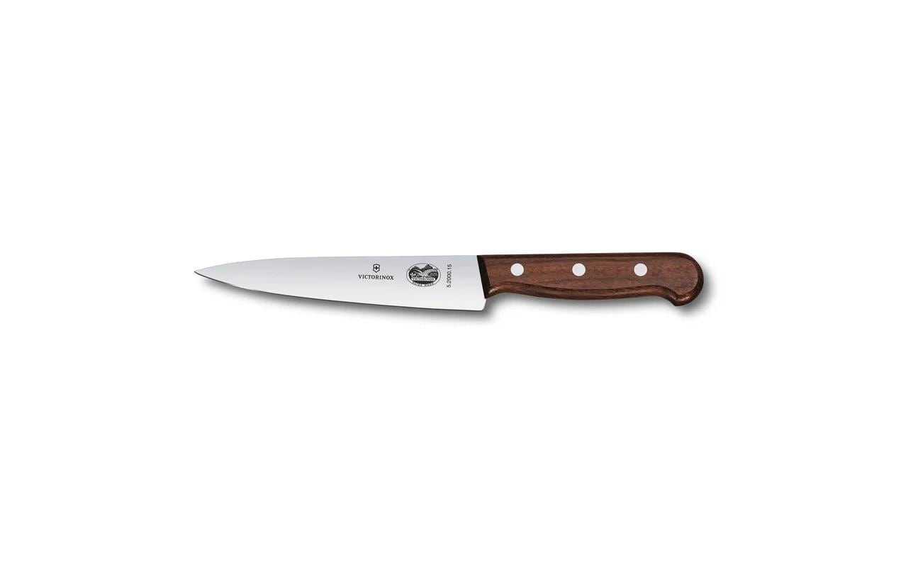 Victorinox Wood Kochmesser – Edelstahl, glatt, 15 cm, braun